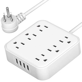 Multicontacto L02 Regleta para Pared con 3 Enchufes CA, 2 Puertos USB y 1 USB-C, Carga Rápida y Protección contra Sobrecargas (WP05)