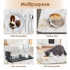 Arttown Coffee Mat for Countertops, Marble White Gold Dish Drying