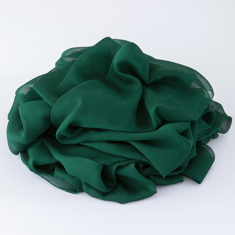 CHUQING Table runner chiffon, dark green, in green, table runner,
