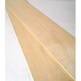 Pack of 2 Hard Maple 1/4" Thick, Up to 7" Wide, 24" Long. You Choose Width. Thin Solid Wood Lumber Made by Wood-Hawk (1/4 x 4 x 24)