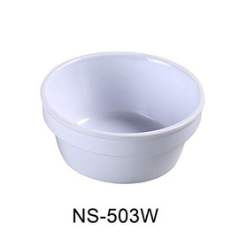 Yanco NS-503W Nessico Sauce Cup/Ramekin, 4 oz Capacity, 1.5" Height, 3.325" Diameter, Melamine, White Color, Pack of 72