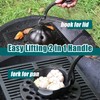 IPROUDER Cast Iron Garlic Roaster with Handle, Smoker Roaster, Garlic