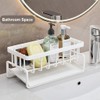 WangCai Stainless Steel Kitchen Sink Caddy, Self-Draining Sponge Holder with