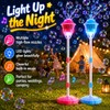 New Bubble Machine, 47in Rechargeable Automatic Bubble Maker with Light
