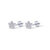 PAVOI 14K Gold Flat Backs (Crown, White Gold)