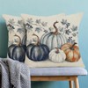 CXMEIFLY Fall Pillow Covers 18x18 Inch Set of 2 Navy