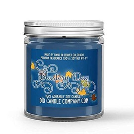 Blustery Day Candle (4oz) Fall Leaves and Petrichor Scented Soy