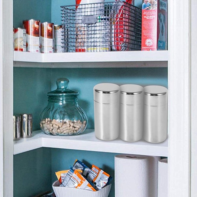 AUNMAS Tea Tin Canister, Stainless Steel Coffee Sugar Storage Container