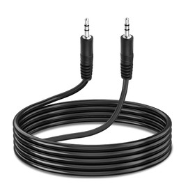 SLLEA 6ft Black Premium 3.5mm 1/8" Audio Cable Lead Aux-in Cord Compatible with Sirius XM Radio Speaker Dock SXSD2