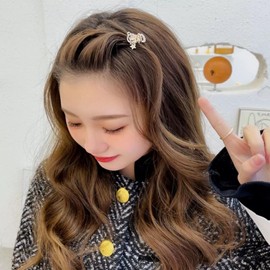 KANXINR 5 Pcs Cute Pink Planet Small Hair Clip Bangs Clip Side Claw Clips Girl Star Hair Catching Trumpet