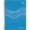 Weekly Planner PP Cover Blue 2024 - Office Calendar A5