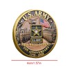 U.S. Army 250th Anniversary Commemorative Gold-Plated Challenge Coin, Double-Sided High