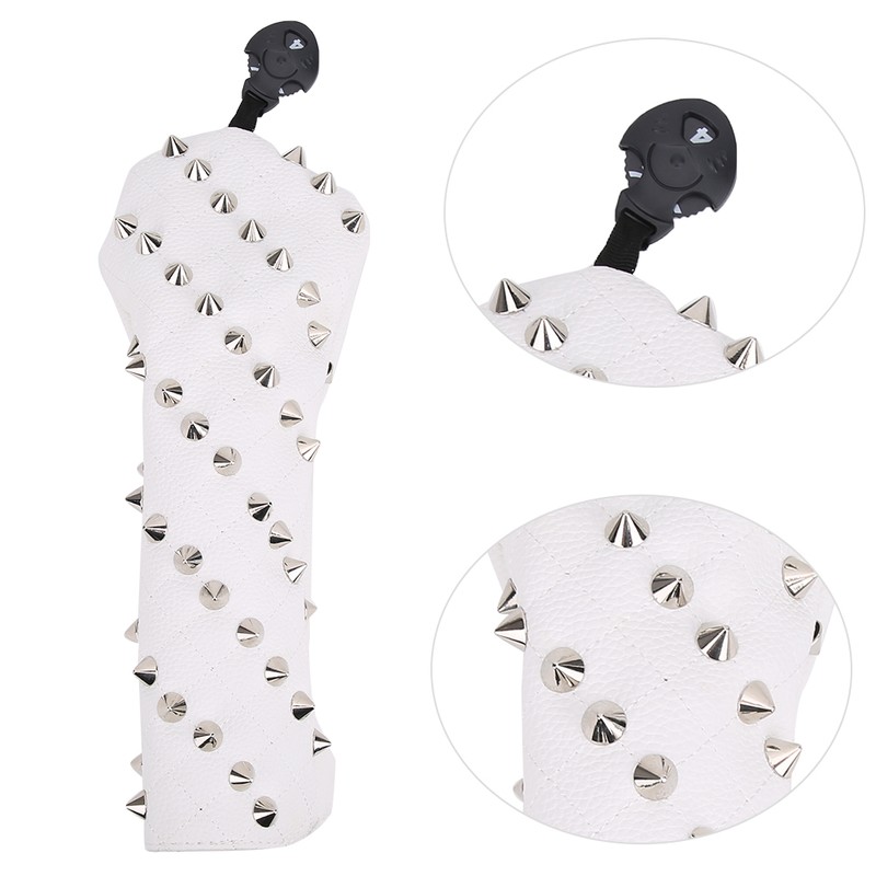 Golf Wood Headcovers PU Rivet Design Waterproof Durable Soft Supplies