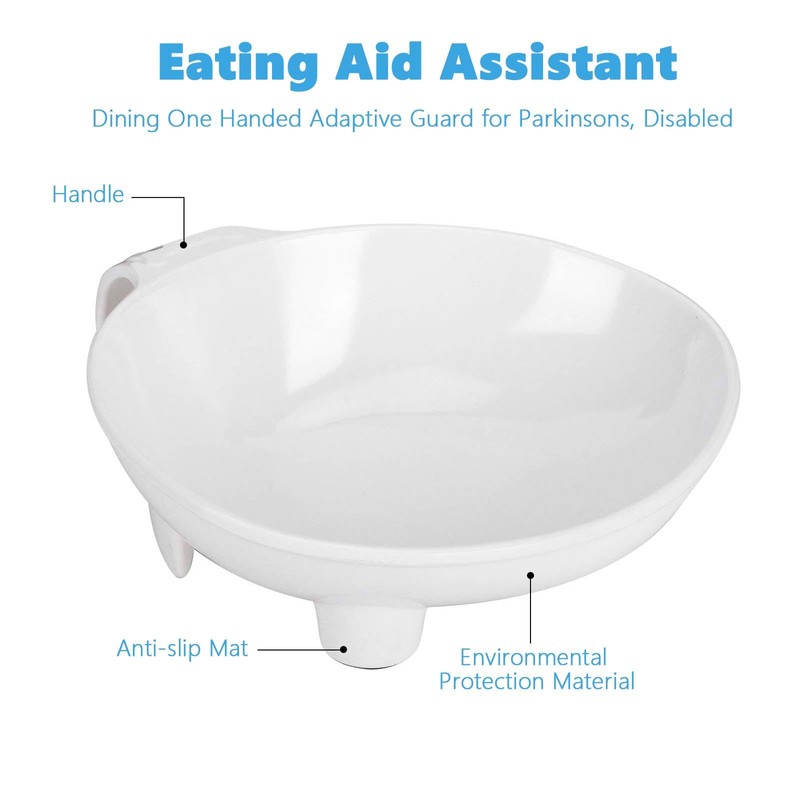 Elderly Scoop Plates with Handle - Eating Aid Assistant for