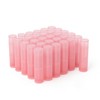 50 tubos de bálsamo labial vacíos de plástico rosa recargables
