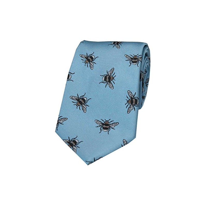 Soprano Blue Bumble Bee Silk TIe