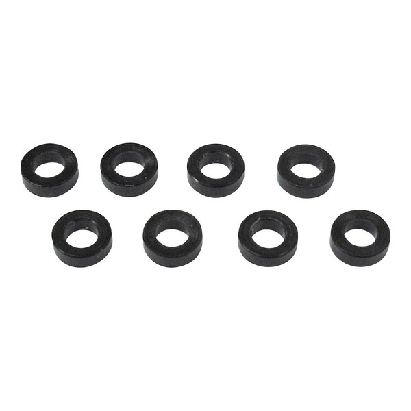 TOP LINE 黒色デルリンスペーサー M2.6用 厚さ1.5mm 8個入り TP-5115
