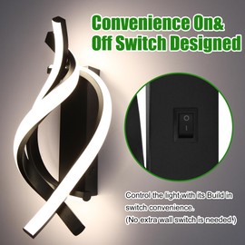 Homdec 12Volts LED RV Vanity Wall Sconce with Switch, 13W 680LM RV Bedside Reading Lamp with Silicone Lens, 12V Interior Light Fixture for RV, Trailer, Camper, Motorhome, Boat