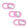 jojofuny 3pcs Adorable Cat Webcam Cover Set Slide Camera Protectors