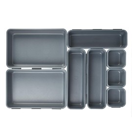 TIMESETL Drawer Organiser Office 8 Drawers Organiser System Desk Organiser Drawers Organiser Desk Storage Drawer Organiser Boxes Drawers 3 Sizes