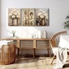 Doqueodas 3 pcs Vintage Floral Kitchen Canvas Framed Wall Art