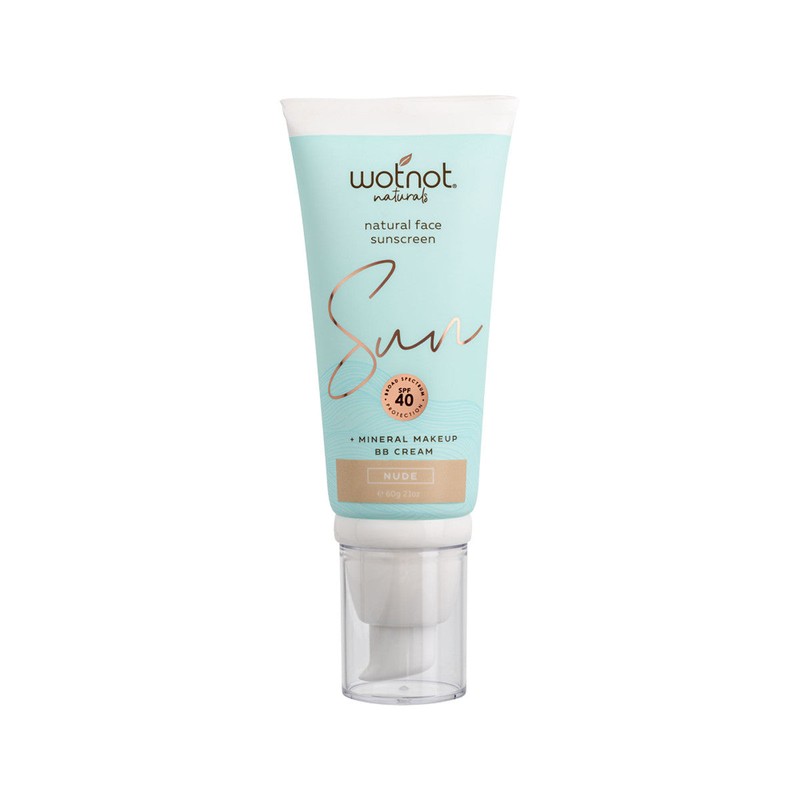 Wotnot Naturals Natural Face Sunscreen SPF 40 + Mineral MakeUp