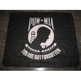 mws U.S. Military POW MIA Powmia Flag 50x60 inch Polar Fleece Blanket Throw Brand