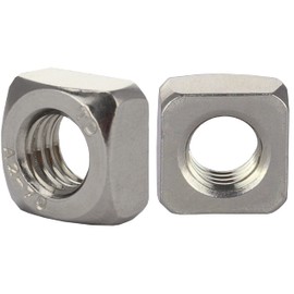 OPIOL QUALITY® Square Nuts DIN 557 M8 Made of Stainless Steel A2 V2A (Pack of 10) Square Insert Nuts Sliding Nut Square Nuts Square Nut