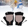 Heated Gloves Fingerless Full Finger Adjustable 3 Gear Black Hand
