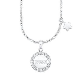 s.Oliver 541 Junior Necklace with Pendant Stainless Steel, Stainless Steel, Cubic Zirconia