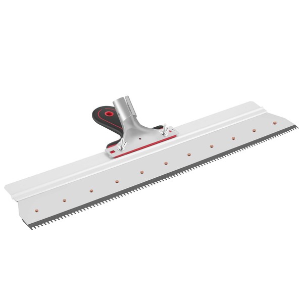 Trumego Notched Squeegee for Cement Self-Leveling Epoxy Floor Squeegee Cement