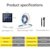 Solar LED Strip Lights Outdoor Waterproof 19.6FT 180 LED White