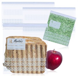 com-four® 40x Freezer Bags 1 Liter for Sealing - resealable Fresh Storage Bags with a Capacity of 1 Liter - All-Purpose Bags up to -40°C (40x 1 Liter)