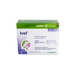 Ivel Tabletas  Tratamiento para Insomnio y Ansiedad  Valeriana officinalis  30 Tabletas (500 Mg). - Producto Original de Alta Calidad, Entrega Rápida 