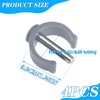 Replacement Clips Locking for Assembly Toilet Safety Rails,2-Pair C-Type Clamp