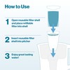 Brita Refillable Water Filtration Starter Kit with 1 Reusable Filter