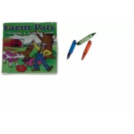 Houseworks Dollhouse Miniatures 1:12 Scale Coloring Book with 3 Crayons #IM65246