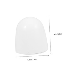 Angoily 4pcs Decorative Toilet Bolt Caps with Washers High Profile Bathroom Toilet Accessories Easy to Install Bolt Covers for Standard