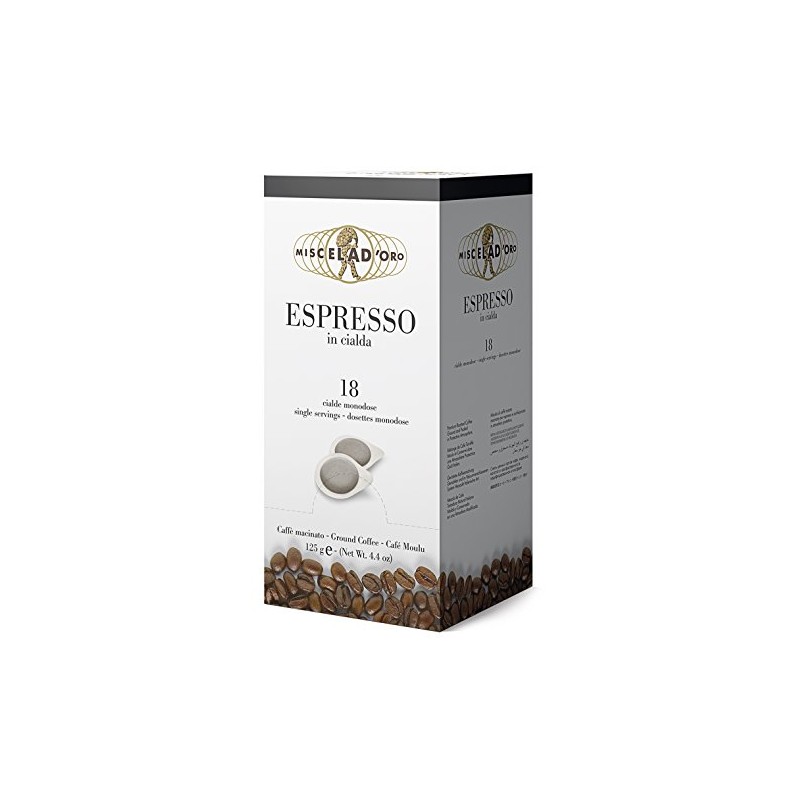 Miscela d'Oro Single Shot Espresso Ground Pods - 18 Pods