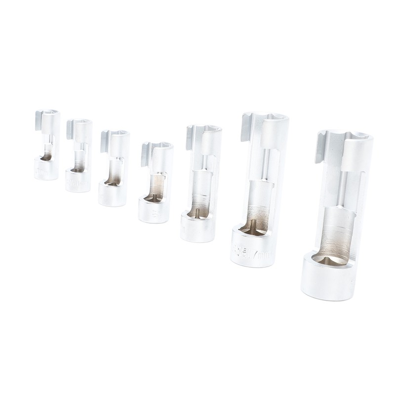 7 Pcs Oxygen Sensor Removal Socket Tool Chromium Alloy Oil