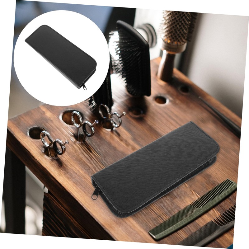 Baluue Scissor Bag for Barber Canvas Pu 21.5cm x 8cm