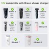Newding 12V Shaver Charger Compatible with Braun Series 9 7