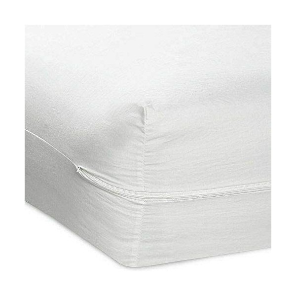 Queen Size Fabric Laminate Zippered Mattress Cover Encasement Protector 60"