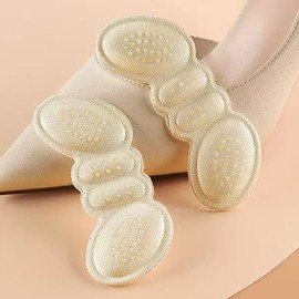 Ultra-Soft Anti-Slip High Heel Cushion Pads (Heel Protector) 1 Set/Black 5ea