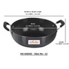 Satre Online and Marketing Hindalco Aluminium Kadai Size No-12, Frying