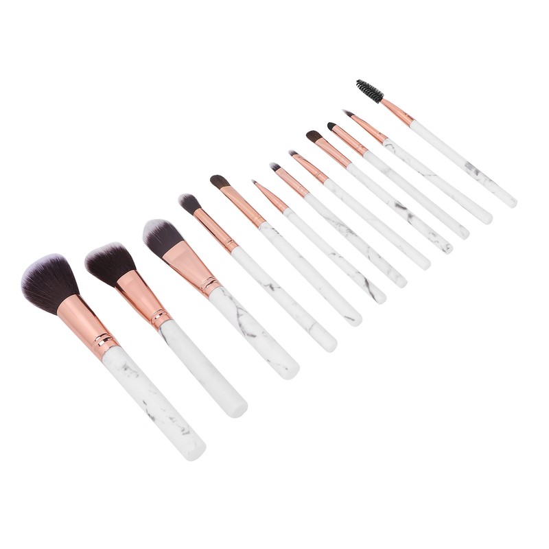 12pcs Portable Makeup Brush Set Eye Shadow Concealer Blusher Brush