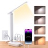 Power Strip with LED Desk Lamp, 3 Outlets 4 USB