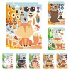 Make A Face Stickers - 16x Cartoon Animal Animal Face