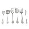 RiverRidge 10-149 Beaded 46 Piece Monogrammed Flatware Set, Letter E,