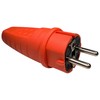 Rubber Plug 230 V, 16 A, IP44, Waterproof Plug, Shatterproof